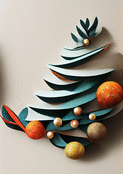 Sapin moderne en relief pour un No&euml;l unique